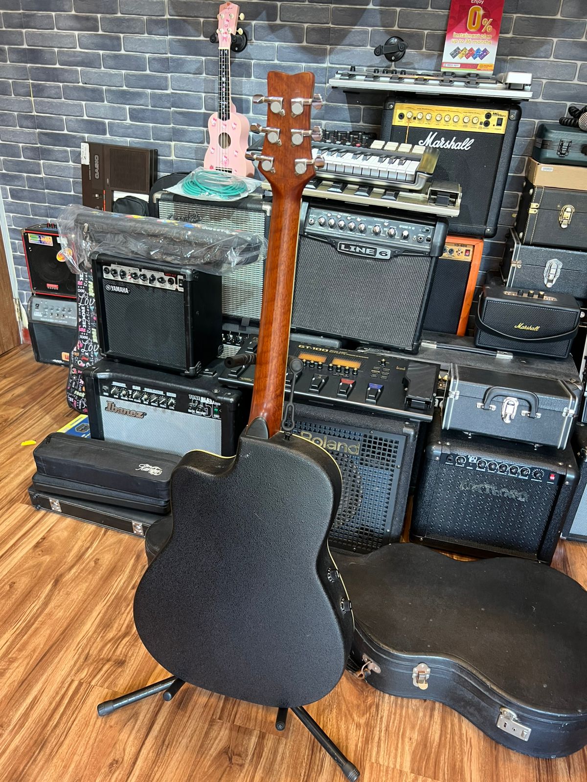 Grandson Acoustic Electric Guitar - Image 5