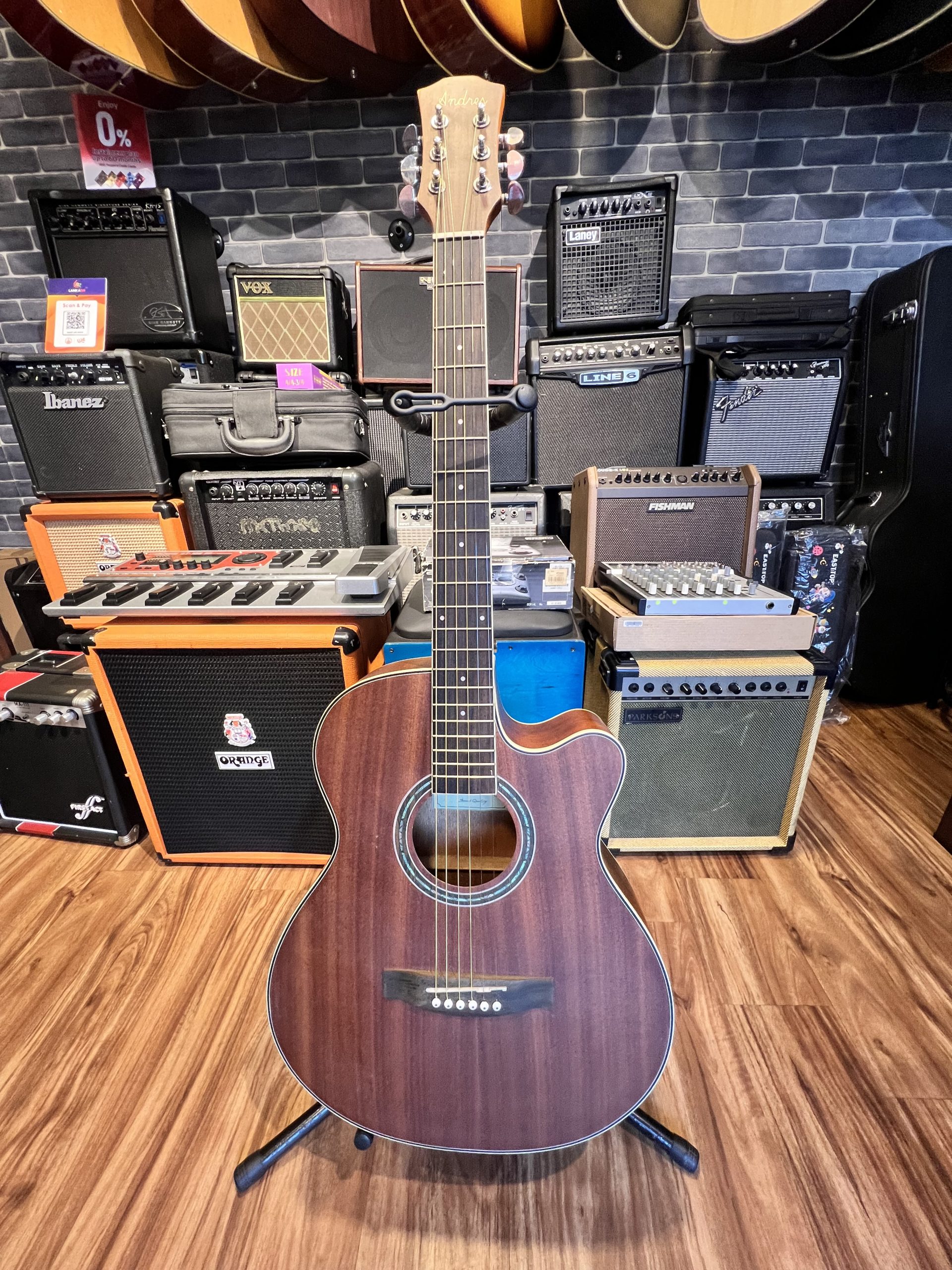 Andres Acoustic Electric Guitar