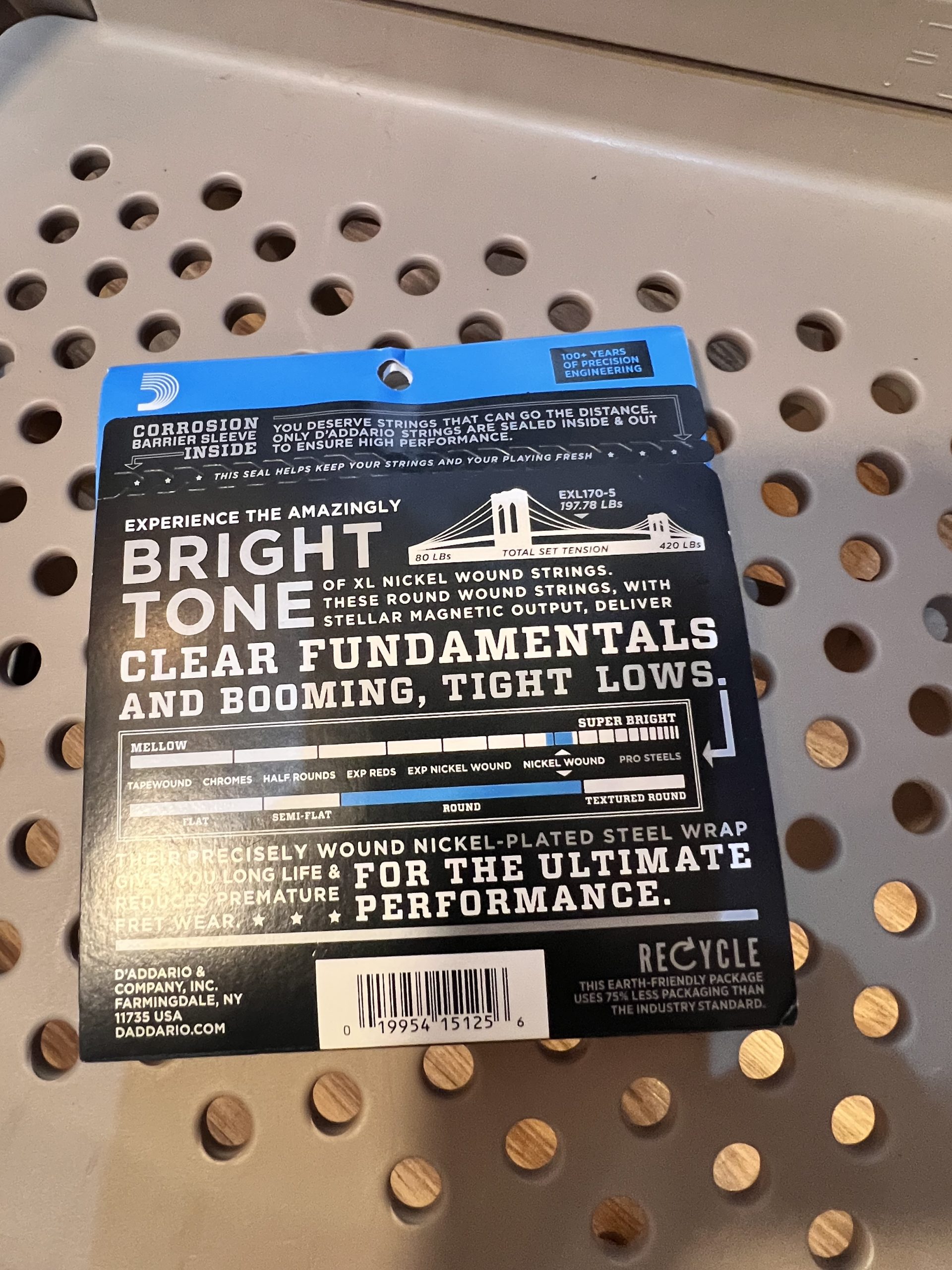 D’Addario EXL170-5 Strings Bass Guitar Pack - Image 2