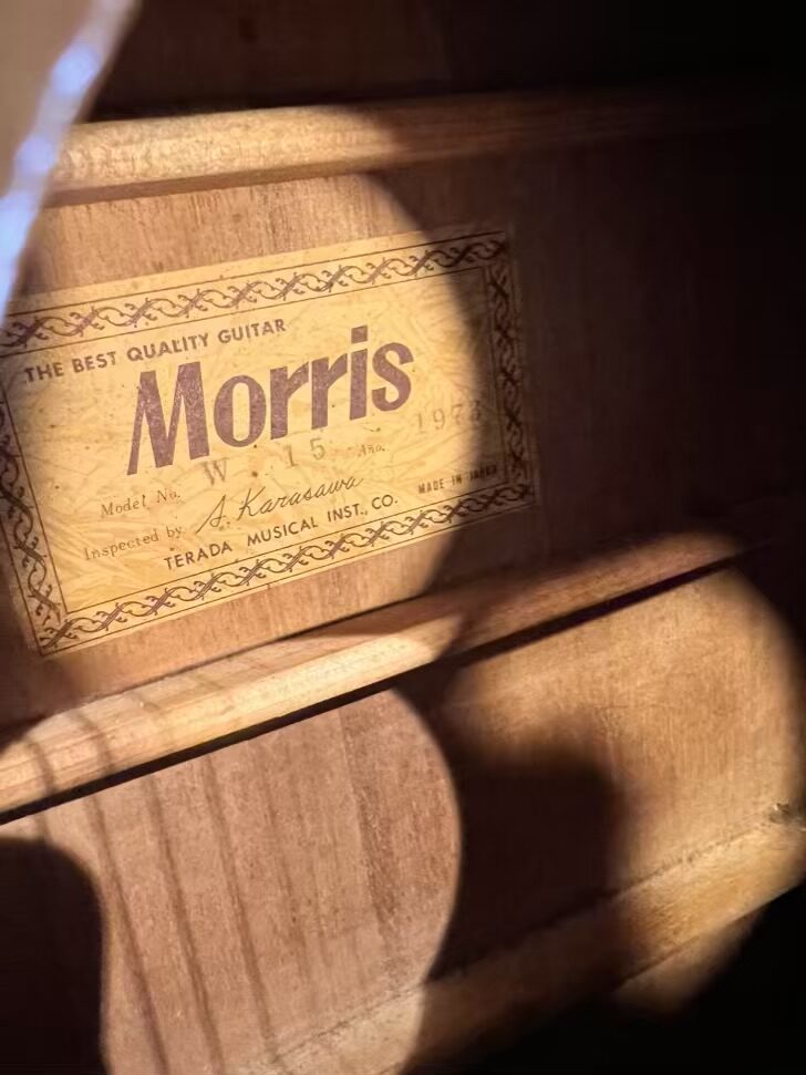 MORRIS W 15 VINTAGE ACOUSTIC GUITAR - Image 2