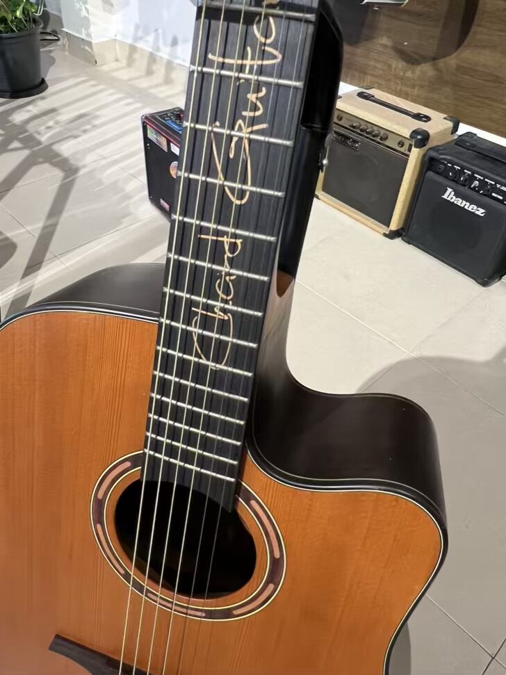 Chard Solid Acoustic Electric Guitar - Image 2