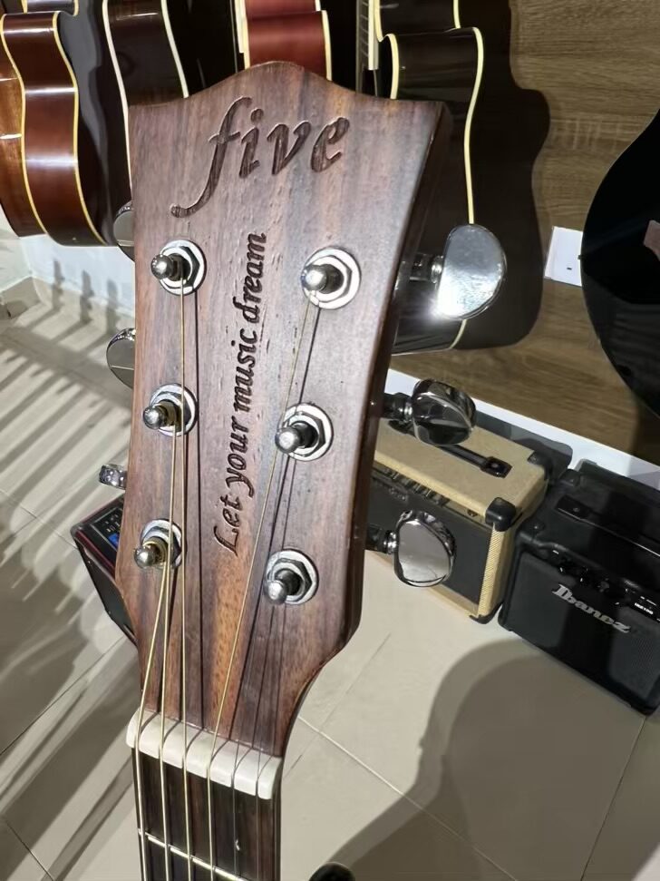 Five Fully Solid Acoustic Electric Guitar - Image 2