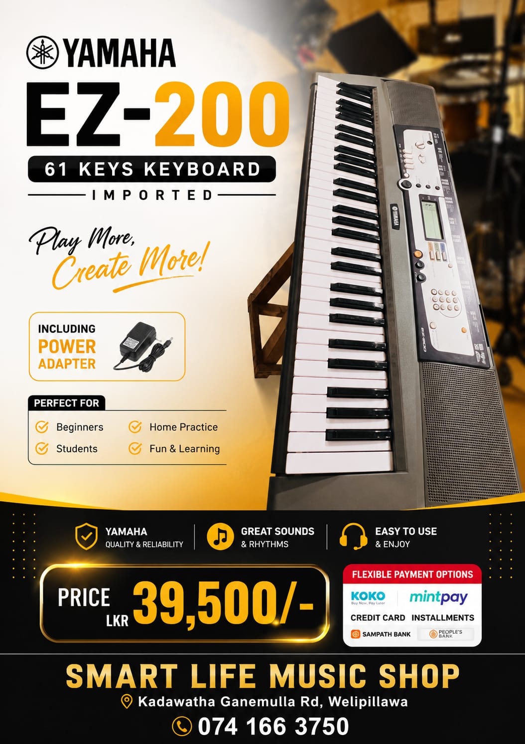 YAMAHA EZ 200 Keyboard