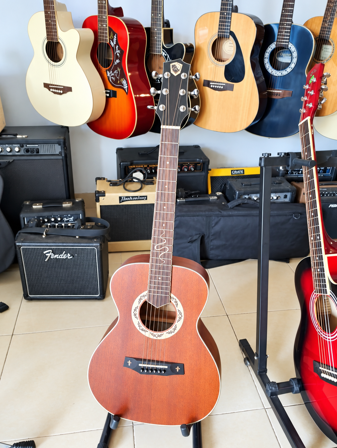 Travel Guitar randomness AS-MINI acoustic guitar